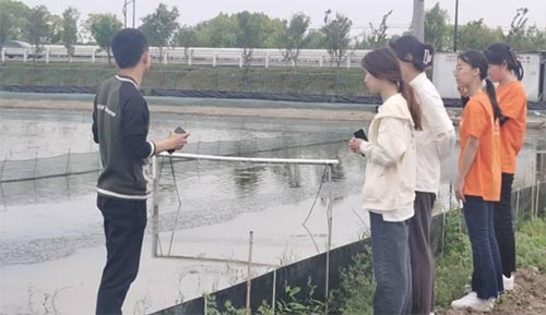 南京农业大学学生走进高淳区调研螃蟹养殖行业数字化转型
